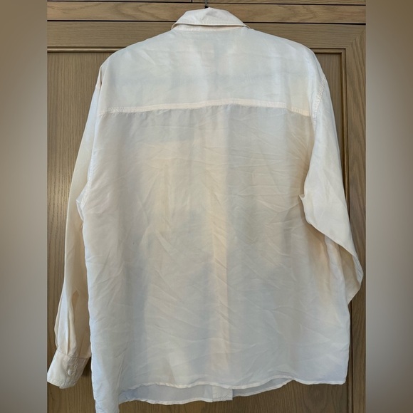 Vintage The Limited '90s Oversized Silk Button Front Blouse / Medium - Picture 10 of 13